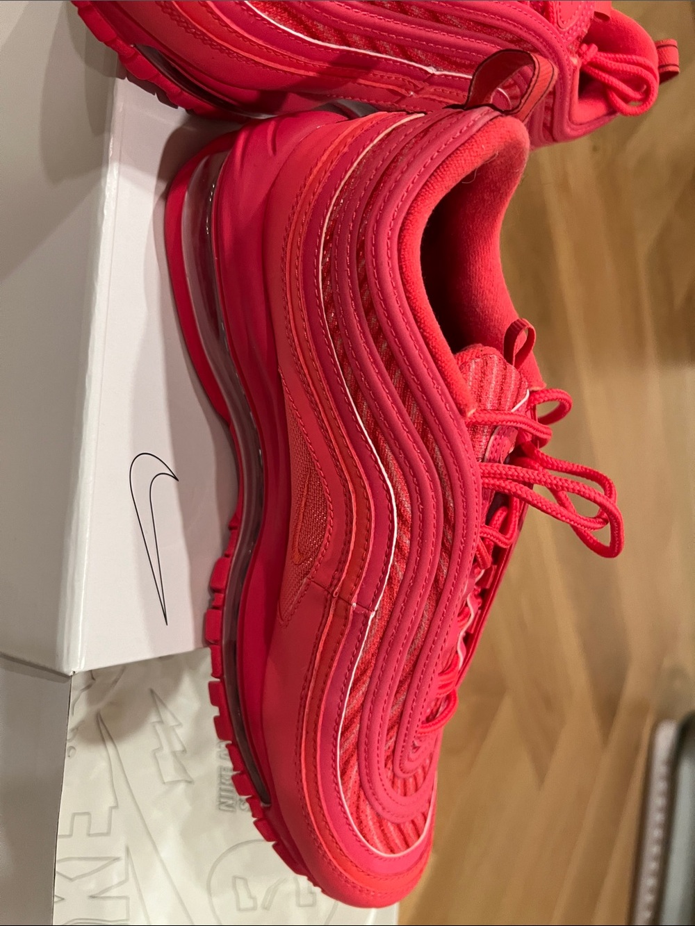 Nike Women’s Air Max 97 — Hot Pink Trainers - Picture 2 of 11